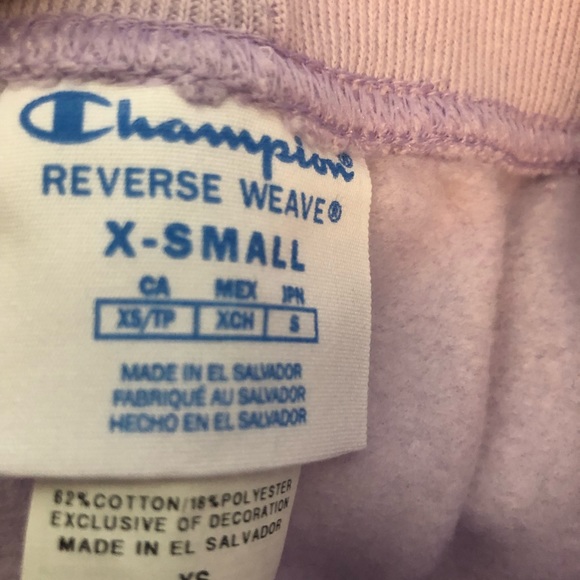 Champion light purple joggers xs - Picture 2 of 3